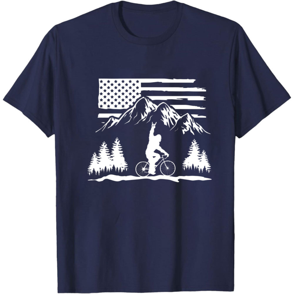 Mountain Biking Usa Flag Men T - Outdoor Adventure Usa review and price