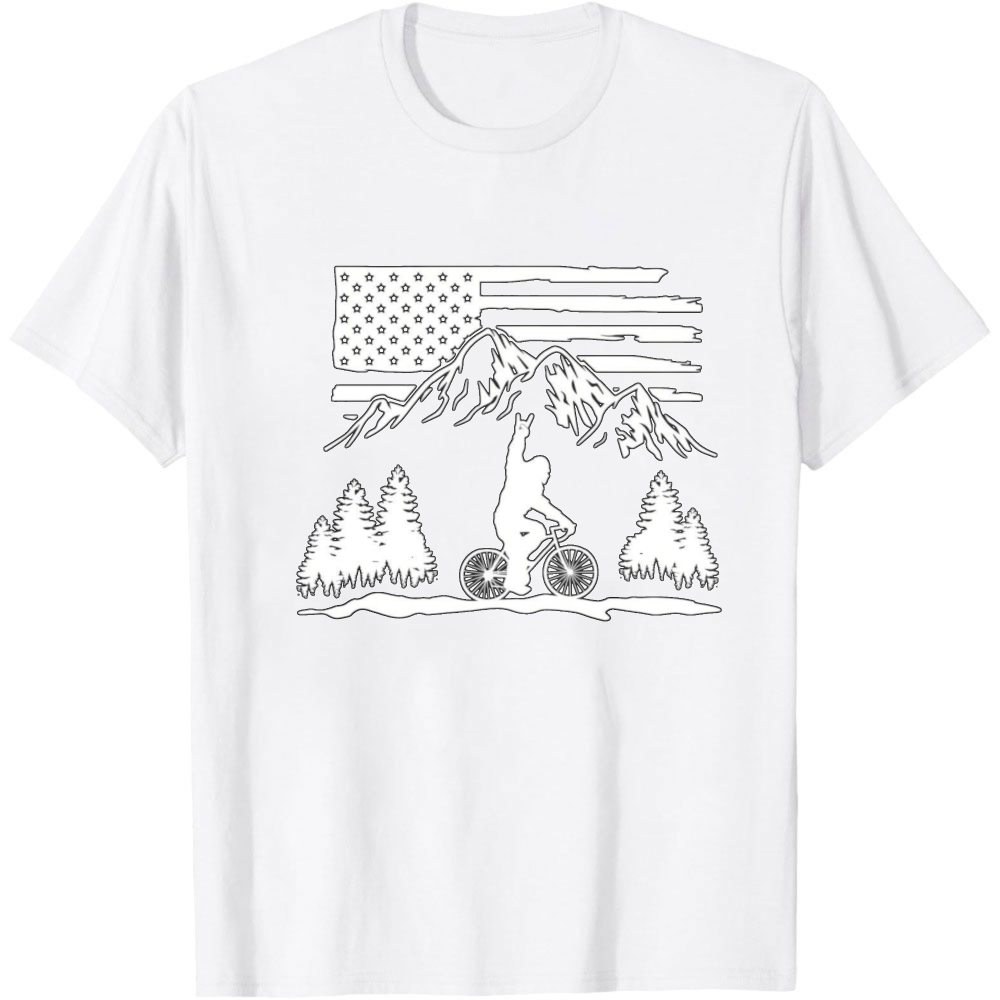 Mountain Biking Usa Flag Men T - Outdoor Adventure Usa review and price
