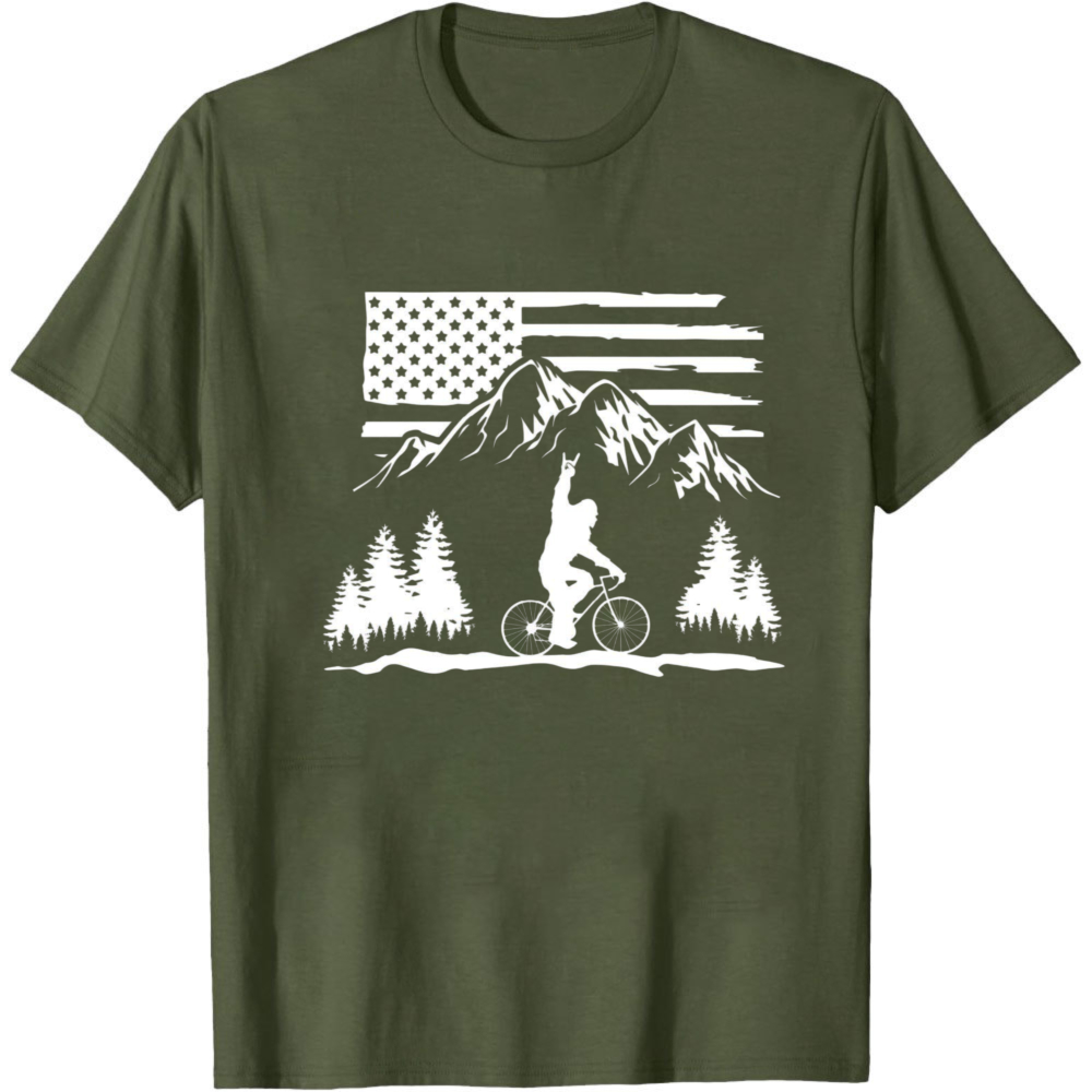 Mountain Biking Usa Flag Men T - Outdoor Adventure Usa review and price