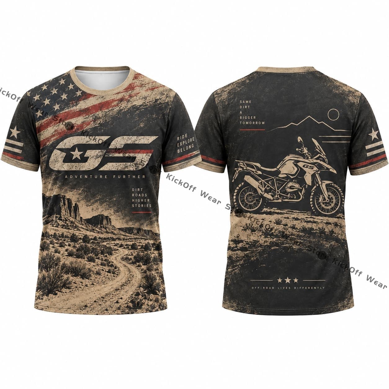 Mens T Shirt GS Motorcycle USA - Outdoor Adventure Usa review and price